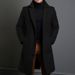 Pulse Cross-Border New Men's Solid Color Lapel Single-Breasted Trench Coat In Stock Multi-Color European And American_viptrois.com