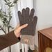 Pulse Knitted Men Women Touchscreen Warm Cycling Gloves With Fleece Thickened For Autumn Winter Cold And Wind Protection_viptrois.com