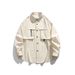Men's Clothing Water-Resistant Plaid Work Shirt, Oversized Vintage Long Sleeve Shirt With Chest Pocket, Fall & Winter Layering Essential_viptrois.com