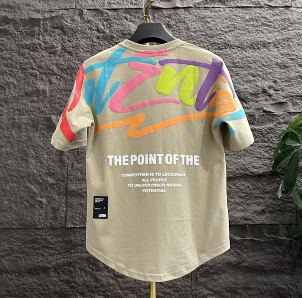 Men's Clothing New Short Sleeve T-Shirt Trendy Hip Hop Style Crew Neck Graffiti Print Base Layer Top For Summer_viptrois.com