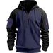 Men's Sweatshirt Autumn And Winter Zipper Hoodie Arm Pocket Top Suitable For Daily Leisure Sports_viptrois.com