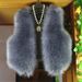 Kid's Clothing Spring New Children's Clothing Faux Fur Vests Children's Waistcoats New Vests Big Kids Tops_viptrois.com