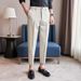Men's Clothing Casual Nine Point Trousers Summer New Style Drop Feel Trousers Trendy Thin Straight Leg Long Trousers_viptrois.com