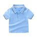 Mother & Kids Children's Clothing Korean Summer New Multi Color Casual Shirts Short Sleeved Boys T Shirts Polo Shirts_viptrois.com