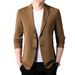 Spring And Summer New Plus Size Jacket Business Lightweight Small Blazer Casual Suit Light Mature Style Men_viptrois.com