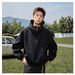 Monochrome Man- Cross-Border Hot Sale Half-Zip Hooded Sweatshirt Unisex Suitable For Spring, Autumn, And Winter Half High Collar_viptrois.com