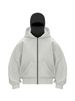 Cross-Border Spring And Autumn Design Double-Layer Hooded Zipper Sweatshirt Loose Street Style Pocket Unisex_viptrois.com