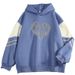Spring And Autumn New Color Block High-End HTH Hotter Than Hell Cool Internet Celebrity Long Sleeve Sweatshirt_viptrois.com