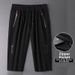 Men's Ice Silk Shorts Loose Fit Summer Running Basketball Capri Pants Thin Casual Breathable Sports_viptrois.com