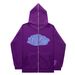 Y2K Zipper Hoodie Harajuku Gothic Style Clothing Letter Men Women Streetwear Sweatshirt Fashion_viptrois.com