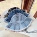 Women's Hats New Retro Casual Washed Denim Fisherman Hat Women's Fashion Outdoor Mountaineering Hat Simple Sunshade Sun Protection Hat_viptrois.com