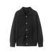 Pure 2025 Autumn Winter Cardigan Men Korean Style Trendy Turn-Down Collar Outerwear Knitted Sweater Versatile Casual Solid_viptrois.com