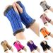 Unisex Extra thick wool gloves Wool fingerless diamond knit warm gloves and fleece gloves_viptrois.com