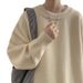 Pure Men's Sweater Autumn Winter New Loose Lazy Style High-end Japanese Retro Simple Trendy Brand Versatile Top Hot Item_viptrois.com