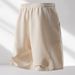 Summer Casual Men's Loose Fit Breathable Drawstring Five Point Pants Trendy Versatile Sporty Straight Leg mid Length Shorts_viptrois.com