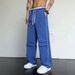 Men's Quick-Dry Casual Pants - Summer Breathable Straight Fit Trousers With Striped Design, Durable & Versatile For Daily Wear_viptrois.com