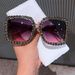 Internet Celebrity Hot Girl Sunglasses Cross Border Personalized Diamond Glasses Fashionable And Versatile Simple Square Frame Sunglasses For Women_viptrois.com
