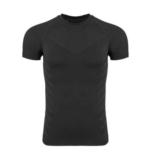 Man's clothing Men's quick dry fitness T-shirt Breathable sports running training high elastic tights Short sleeve sports cuff cuff cuff_viptrois.com