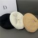 New Black Elegant Beret For Women, Face Slimming, Versatile Spring Summer Breathable Thin Decorative Artist Hat_viptrois.com