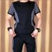 CT Summer Men's Short Sleeve T-Shirt Silk Thin 2025 New Trendy Brand Casual Set Fashion Ice Feel Clothing_viptrois.com