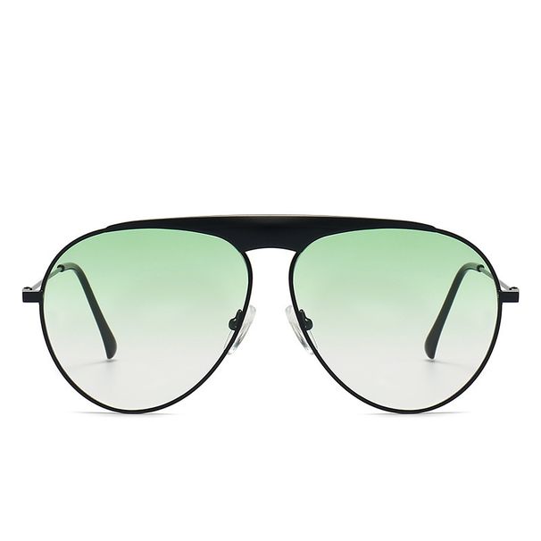 Blue Plus Single Pair Of High End Sunglasses Glasses Metal Frog Mirror Color Film Sunglasses_viptrois.com