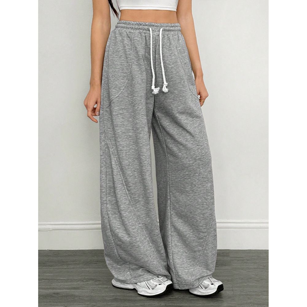 Men's Clothing Trade Hot Girl Trendy Casual Pants Loose Wide Leg Flow Versatile Long Pants_viptrois.com