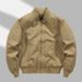 Men's Vintage Baseball Jacket – Slim Fit Cotton Bomber With Ribbed Hem For Streetwear & Casual Style (Black/Khaki/Army Green, M-4XL)_viptrois.com