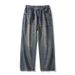"Unisex Straight-Leg Jeans - Classic Hong Kong Style Denim Pants For Men & Women | Timeless Vintage Wash Options"_viptrois.com
