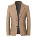 Men's Corduroy Blazer – Business Casual & Fashion Jacket (Greyish/Black/Khaki/Dark Blue, M-5XL) – European & American Style_viptrois.com