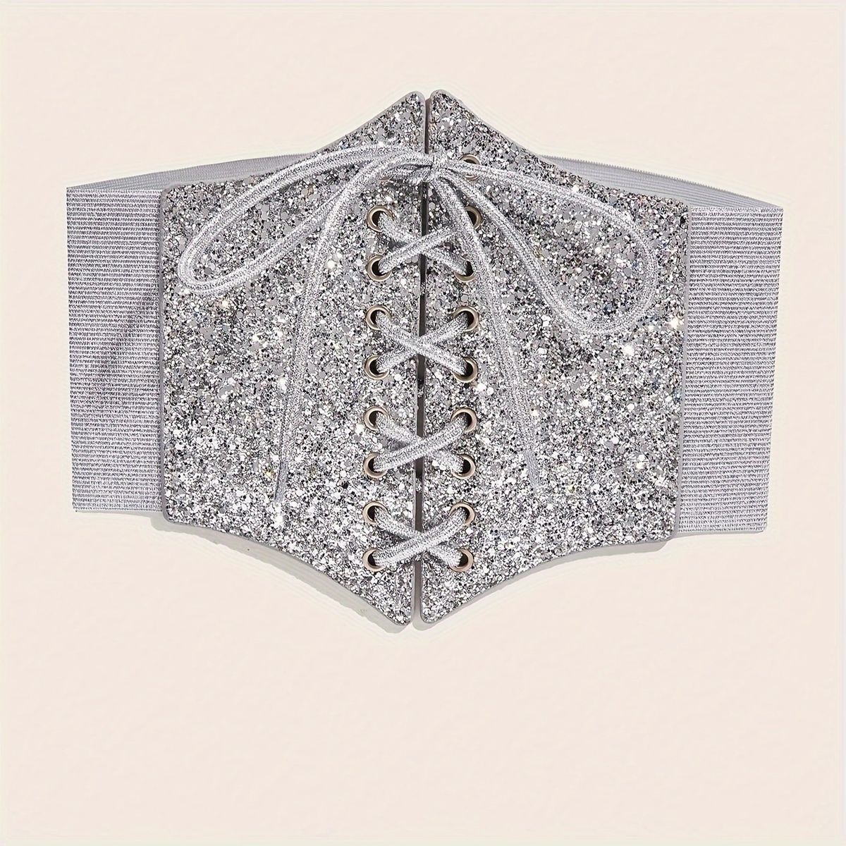 Unisex Sequins wide waist strap trim with skirt design feel tight waist_viptrois.com
