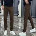Autumn Winter New European Style Business Casual Men Loose Comfortable Trendy Corduroy Straight Pants Versatile Simple_viptrois.com