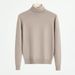 Unisex Style High Neck Sweater – Soft & Breathable Polyester Knit, Slim Fit Ribbed Hem, All-Season Essential_viptrois.com
