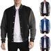 Men's Sweatshirt Plus Velvet Cardigan Jacket Button Zipper Baseball Jacket Casual Men's Jacket_viptrois.com