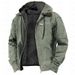 Men's Hooded Fleece Jacket – Casual Winter Coat With Zipper Pockets (S-5XL, Polyester Shell, Classic Solid Colors)_viptrois.com