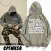 High Street Hip Hop Kanye Same Style Foam Gray Green Plus Velvet Sweater Same Style Jacket_viptrois.com