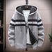 Men's Fleece-Lined Hooded Zip-Up Sweater Jacket - Casual Warm Pullover For Winter, Soft & Comfortable, Plus Size Available_viptrois.com