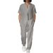 Men's Clothing Short Sleeved Shirt Casual Pants Two Piece New Loose Trend Solid Color Men's Summer Suit_viptrois.com
