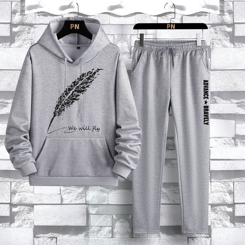 Men's Clothing 2024 autumn new suits men's two-piece suits sportswear casual pants loose trendy teenagers_viptrois.com