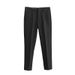 Men's Clothing Men's 9 point slim fit business casual pants for summer with high end drape and slim fit suit trousers for men_viptrois.com