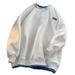 Spring And Autumn Top, Men's And Women's Coat, Couple's Wear, Lazy White Hoodie_viptrois.com