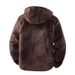 Men's Fleece-Lined Hooded Jacket - Slim Fit Zip-Up Casual Coat With Ribbed Cuffs_viptrois.com