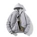 Men's Clothing Japanese Simple Couple Baseball Cotton Jacket Men's And Women's Gray Workwear Pilot Jacket Plus Cotton Thickening Autumn And Winter_viptrois.com