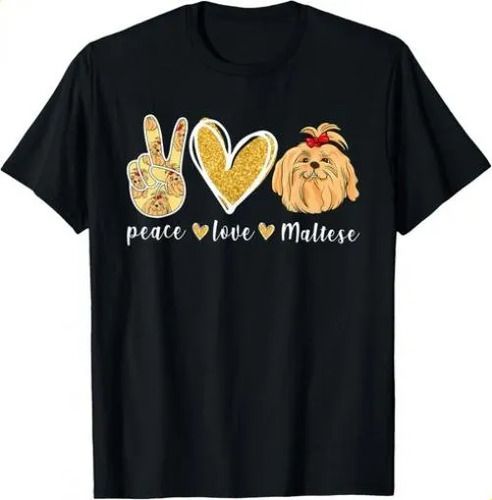 T-shirtpeace Love 2026 Fun Maltese Lover Dad Dog_viptrois.com