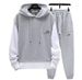 Men's Clothing Waffle Sweatshirt Suit Men's Autumn Casual Running Sportswear Boys Long Sleeve Trousers Clothes Set_viptrois.com