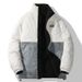 Winter Reversible Lamb Wool Men's Trendy Loose Thickened Warm Down Cotton Jacket Couple Coat_viptrois.com