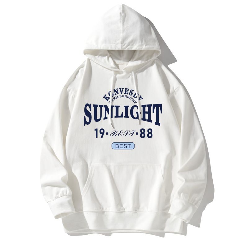 New Boys And Girls Pullover Hooded Sweater Fleece Thickened Spring And Autumn Winter Loose Hooded Sweater_viptrois.com