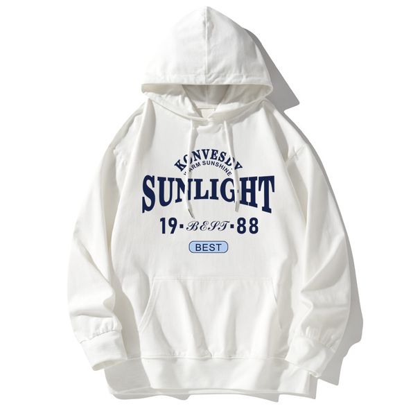 New Boys And Girls Pullover Hooded Sweater Fleece Thickened Spring And Autumn Winter Loose Hooded Sweater_viptrois.com