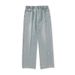 Men's Clothing Distressed Washed Jeans Spring Style Japanese Loose Texture Embroidered Straight Trousers Semi Elastic Trendy Brand Pants Q_viptrois.com