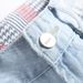 Men's Summer Light Blue Denim Shorts Mid-Thigh Length Distressed Casual Relaxed Fit Five-Pocket Design_viptrois.com