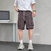 Men's Premium Cargo Shorts - Summer Casual Shorts With Multiple Pockets (Black, Charcoal, Stone, Khaki, Purple) - Loose Fit For Maximum Comfort_viptrois.com